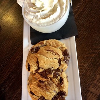 Level A Small Plates Lounge - Milk and cookies. The cookies are warm and the chocolate melts through the middle. - Lounges Near Me - Annapolis, Maryland Level A Small Plates Lounge - Milk and cookies. The cookies are warm and the chocolate melts through the middle. - Lounges Near Me - Annapolis, Maryland
