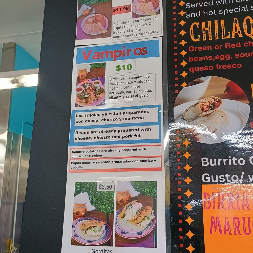 El Moreno  - Side menu. - Convenience Stores Near Me - Española, New Mexico