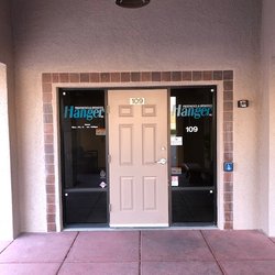 Hanger Clinic - Front door of clinic.