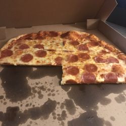Southridge Golf Range & Larobi's Pizza - 1/2 of the 19". Forgot to take a whole picture. lol