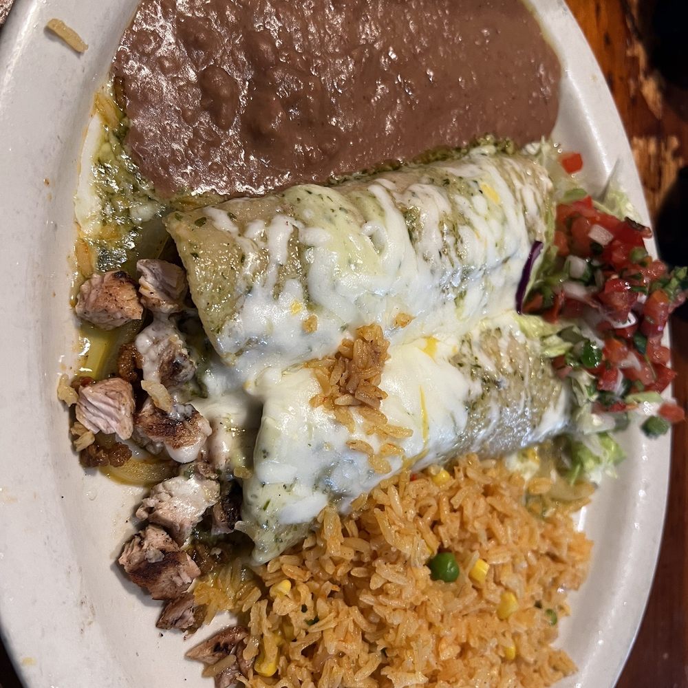El Asador - Enchiladas Flameadas w/ chicken - Mexican Near Me - Katy, Texas
