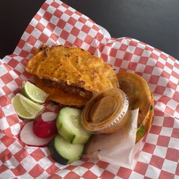Abigail's Tacos - Mini quesadilla(MULITA) Beef Birria $5 & Crispy taco Beef Birria$3 - Food Trucks Near Me - Wilmington, California Abigail's Tacos - Mini quesadilla(MULITA) Beef Birria $5 & Crispy taco Beef Birria$3 - Food Trucks Near Me - Wilmington, California