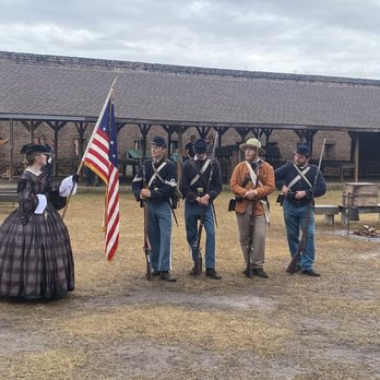 Old Fort Jackson - Flag demo - Landmarks & Historical Buildings Near Me - Savannah, Georgia