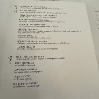 Aracely Lounge - Lunch , sides menu - Breakfast & Brunch Near Me - Danville, California