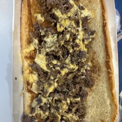 Gladiator Burger - Clearly can see the bottom of the bread and just like sprinkled the meat on the bread