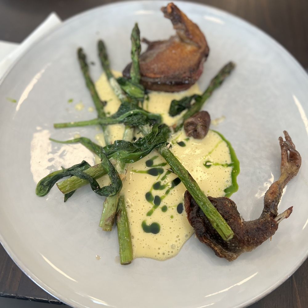 Brasserie Barner - Pigeon, simply amazing. Dark red meat, less gamey than duck. Delightful flavor. - French Near Me - Copenhagen, 84 Brasserie Barner - Pigeon, simply amazing. Dark red meat, less gamey than duck. Delightful flavor. - French Near Me - Copenhagen, 84