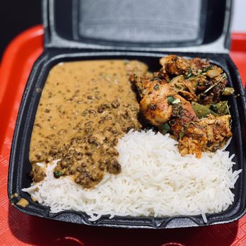 Curry Time - Chicken tikka (dry), lentils, and basmati rice. - Indian Near Me - El Monte, California Curry Time - Chicken tikka (dry), lentils, and basmati rice. - Indian Near Me - El Monte, California