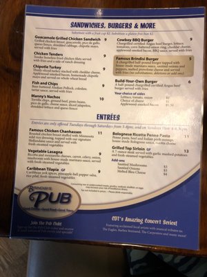 Menu photo 1 Brindisi's Pub Chanhassen, MN