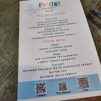 Snapdragon Tea - Menu for June's Pride Tea - Coffee & Tea Near Me - Albuquerque, New Mexico