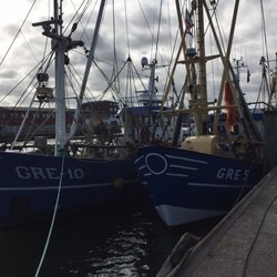 Fischmarkt - Shrimp boats in the "Old Fishing Port."