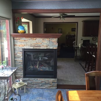 Carter Custom Construction - 3 Sided Gas Fireplace - After - General Contractors Near Me - White Bear Township, Minnesota