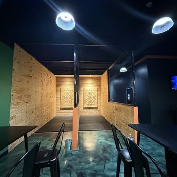 Dirty Birdie Golf - Another axe throwing area - spacious! Great for groups! - Axe Throwing Near Me - Monroe, Michigan Dirty Birdie Golf - Another axe throwing area - spacious! Great for groups! - Axe Throwing Near Me - Monroe, Michigan