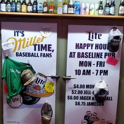 Baseline Pub - Happy Hour M-F 10-7. Ice cold beers.