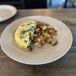 Spinach omelette Spinach omelette