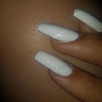 Sun Nails & Spa - -Coffin nails, white gel. - Nail Salons Near Me - Redlands, California Sun Nails & Spa - -Coffin nails, white gel. - Nail Salons Near Me - Redlands, California