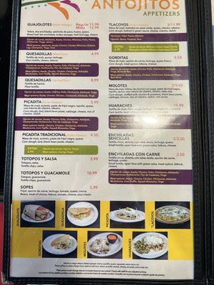 Menu photo 4 Culturas Hidalgo & Oaxaca Restaurant Salinas, CA