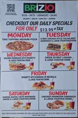 Menu photo 1 Brizio Pizza Lake Forest, CA