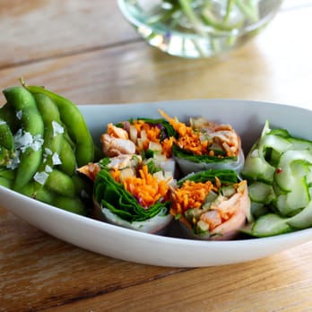Bentos Lunch - Sriracha chicken spring rolls - Food Delivery Services Near Me - Columbus, Ohio Bentos Lunch - Sriracha chicken spring rolls - Food Delivery Services Near Me - Columbus, Ohio