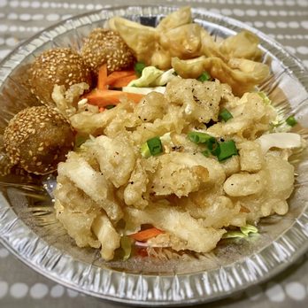Jim's Chinese Restaurant - Fried Calamari, Wontons, Sesame Balls (on the house) - Chinese Near Me - Seaside, California Jim's Chinese Restaurant - Fried Calamari, Wontons, Sesame Balls (on the house) - Chinese Near Me - Seaside, California