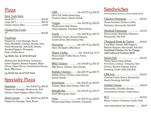Menu photo 2 Upriver Pizza Benzonia, MI Menu photo 2 Upriver Pizza Benzonia, MI