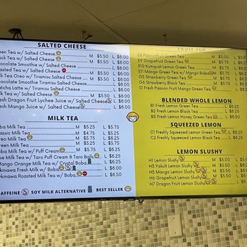Happy Lemon - Menu - Bubble Tea Near Me - San Jose, California Happy Lemon - Menu - Bubble Tea Near Me - San Jose, California