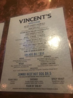 Menu photo 3 Vincent's Sports Pub Austin, TX Menu photo 3 Vincent's Sports Pub Austin, TX