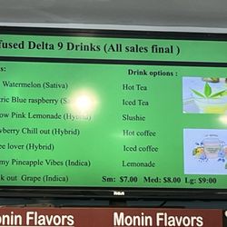 Star Coffee And Smoke Shop - Drink menu