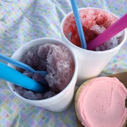 Today my daughter and I stopped by for a Hawaiian Ice! It was delicious -  I was happy with my grape and red raspberry.