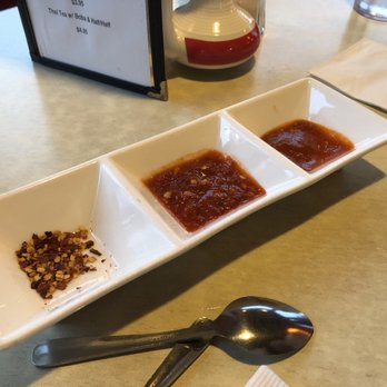 Thai Sapa - Three kinds of hot sauce - Thai Near Me - Springdale, Utah Thai Sapa - Three kinds of hot sauce - Thai Near Me - Springdale, Utah