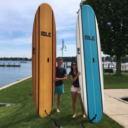 Paddle Boards By The Bay - A few of our satisfied customers showcase our new ISLE paddle boards while also having an awesome day on the bay!