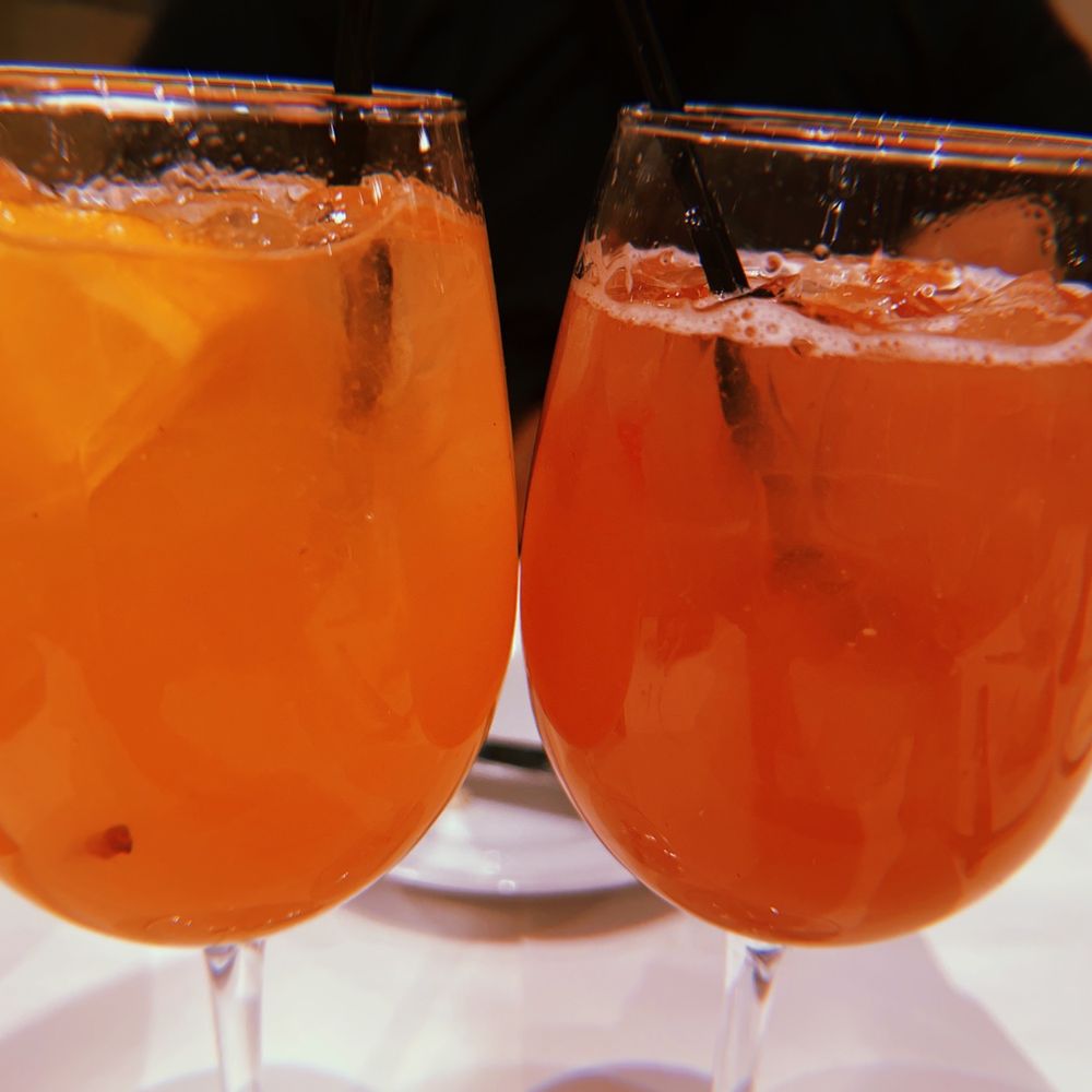 Brio Italian Grille - Peach Sangria and rose sangria - Italian Near Me - Newark, Delaware