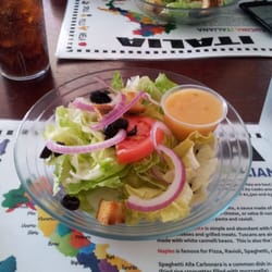 Sure. You've seen this salad in lots of eateries, but it's perfectly executed with very fresh produce. At Bella's in Lockhart.
