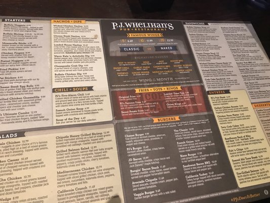 Menu photo 3 P.J. Whelihan's Newtown Square, PA
