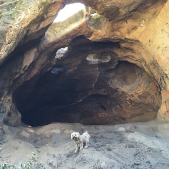 Vanalden Cave - Daisy says we made it to the caves! - Hiking Near Me