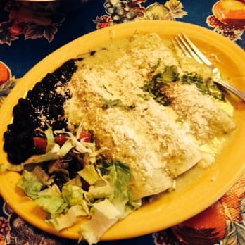 El Moose - Chicken enchilada with green mole sauce - Mexican Near Me - Seattle, Washington