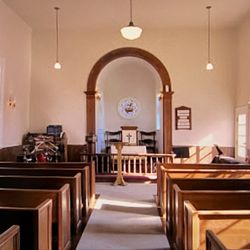 The Little White Church - 7/12/25 Inside the sanctuary