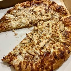 Three Brothers Pizza - BBQ Chicken Pizza with added onions