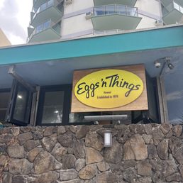 Exterior outside entrance of Eggs 'n Things - Waikiki Beach Eggspress - Honolulu, Hawaii Exterior outside entrance of Eggs 'n Things - Waikiki Beach Eggspress - Honolulu, Hawaii