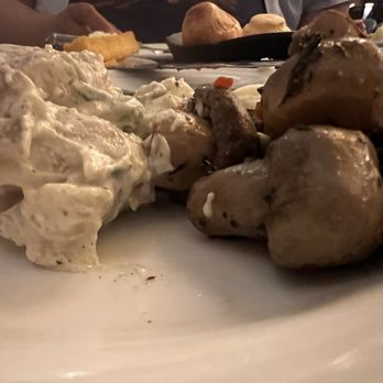 Fogo de Chão - Potato Salad and marinated mushrooms- sooo good - Brazilian Near Me - Pasadena, California Fogo de Chão - Potato Salad and marinated mushrooms- sooo good - Brazilian Near Me - Pasadena, California
