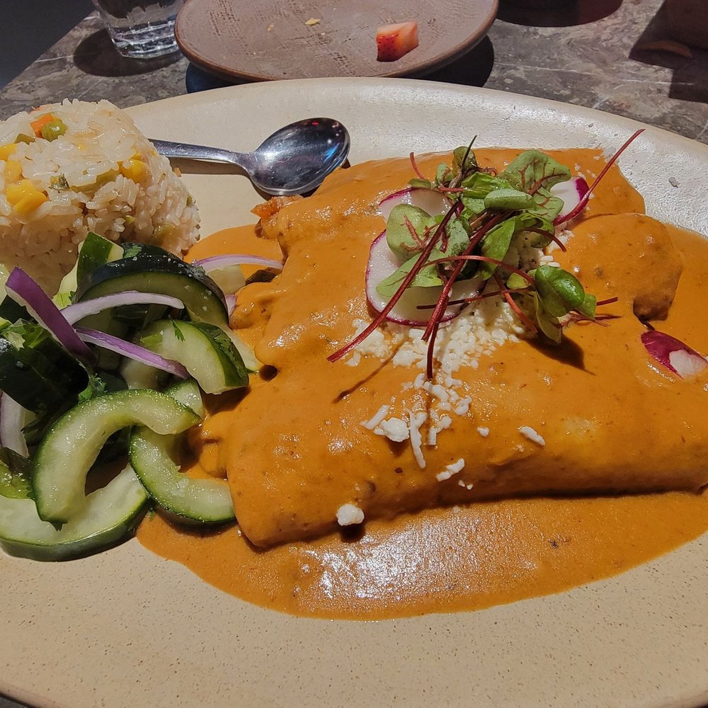 El Jefe Lena Y Mar - Shrimp Enchiladas - Seafood Near Me - Aurora, Illinois