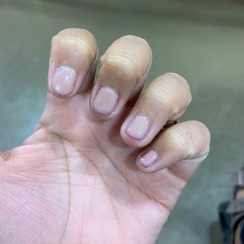 Hi Tek Nails - Look how thick the bottom is. Sides all lifting after 24 hrs. - Nail Salons Near Me - Cerritos, California Hi Tek Nails - Look how thick the bottom is. Sides all lifting after 24 hrs. - Nail Salons Near Me - Cerritos, California