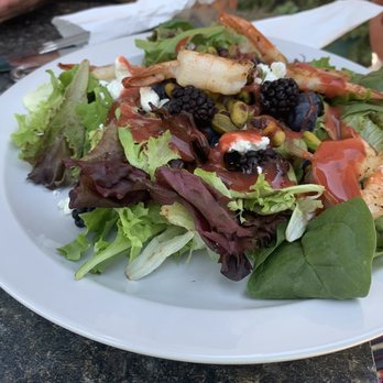 Hull Street Blues Cafe - Hull Street Garden Salad with grilled shrimp - Seafood Near Me - Baltimore, Maryland Hull Street Blues Cafe - Hull Street Garden Salad with grilled shrimp - Seafood Near Me - Baltimore, Maryland