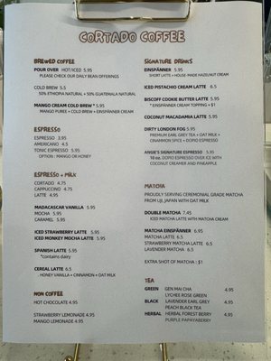 Menu photo 8 Cortado Coffee Garden Grove, CA