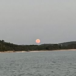 Beaver Lake - Super moon.  You can watch the sunset and the moon rise from the same spot on the water.