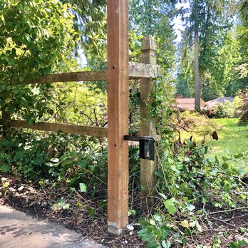 Evergreen Electric Gates - New gate post - Fences & Gates Near Me