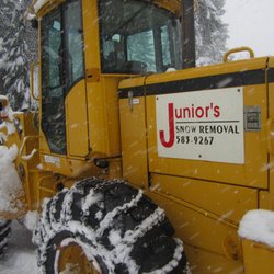 Junior's Snow Removal & Excavation - Big Tahoe snow sometimes needs a big tractor