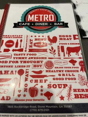 Menu photo 3 Metro Cafe Diner Stone Mountain, GA Menu photo 3 Metro Cafe Diner Stone Mountain, GA