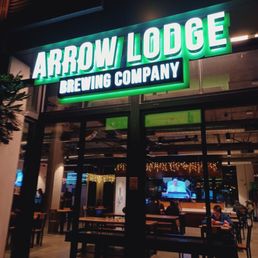 Exterior outside entrance of Arrow Lodge Brewing - Los Angeles, California Exterior outside entrance of Arrow Lodge Brewing - Los Angeles, California