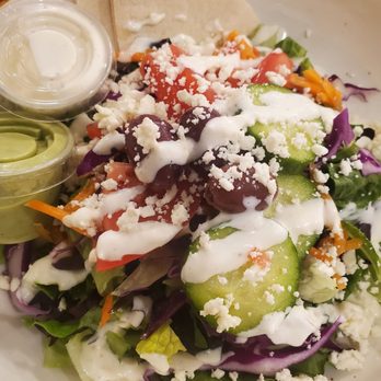 Crest Cafe - Greek salad, side size. Very filling and delicious. - Mediterranean Near Me - Elk Grove, California