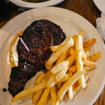 J & R Steak House - 8oz marinated Prime Rib with fries - Steakhouses Near Me - Islip, New York